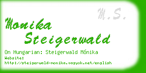 monika steigerwald business card